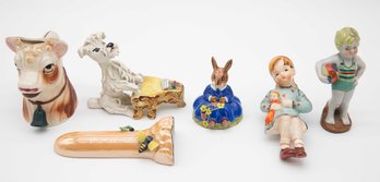 Lot Of Ceramic/Porcelain Figurines - 6 Total - Please See Description