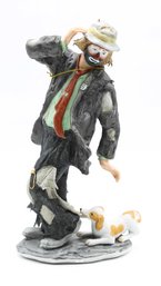 Flambro Emmett Kelly Jr Exclusive ' THIS WAY ' Large Figurine - NUMBERED Limited Edition No. 9232/9500
