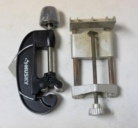 Husky Quick Release Tube Cutter & Metal Clamp