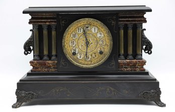 Seth Thomas Adamantine Mantle Clock, Antique - See All Photos