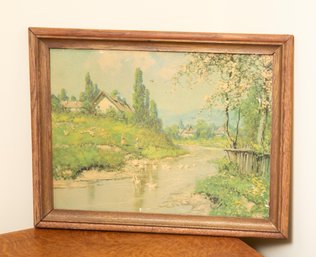 Vintage Signed Oil On Canvas - Framed - See All Photos