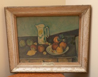 Still Life, Ca. 1890, 'apple And Lemons' - By P. Cezanne