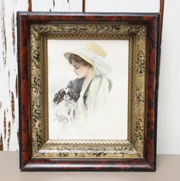 1909 Harrison Fisher American Beauties Print In Board Frame