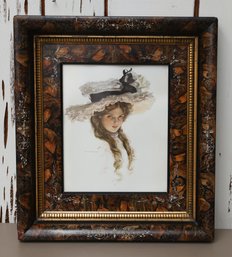 Vintage Print Of Victorian Lady By Harrison Fisher - Copyright 1909 The Bobbs Merrill Company