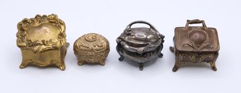 Antique/vintage Mini Jewelry Boxes - Collectible - See Description