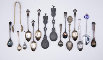 Large Lot Of Vintage Souvenir Spoons - 15 Total - (3) 925 Photographed -