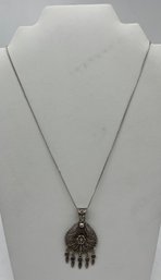 925 Silver Necklace & Pendant Set - Made In Turkey - .35 OZT Total