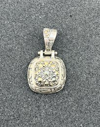 925 Silver Marcosite Pendant - .31 OZT Total