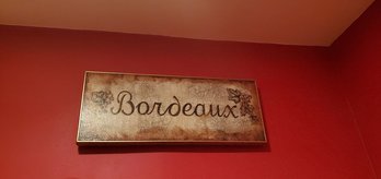 Bordeaux Sign Home Decor