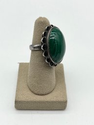 925 Silver Malacite Gemstone Ring - Size 5 - .53 OZT Total