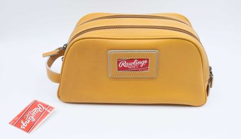 Vintage Rawlings Baseball Golden Tan Leather Travel Bag