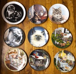 Lot Of Assorted Cat Decorative Plates - See All Photos