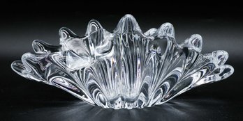 Vintage Cofrac Art Verrier France Crystal Splash Bowl