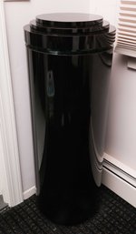 Black Laminate Cylinder Pedestal