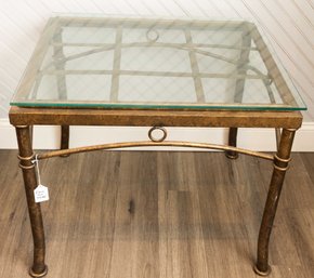 Square Coffee Table With Transparent Surface
