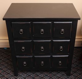 Transitional Style 3 Drawer End Table