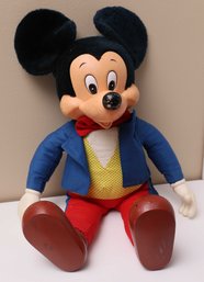 Vintage Mickey Mouse Plush/hard Plastic