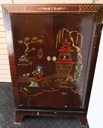 Chinese Solid Wood Chinoiserie Cabinet