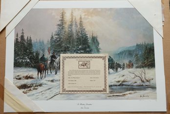 Limited Edition Print By Alan Fearnley, 'To Winter Ouarters?' Year Printed 1988, Signed & Numbered 441/750