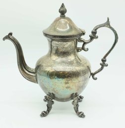 Antique Silver On Copper Teapot