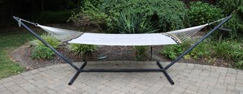 Hammock & Stand With Heavy Duty Steel Beam Construction