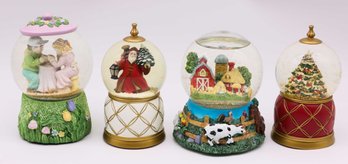 Lot Of Assorted Vintage Snow Globes - Some Musical Snow Globes - Please See All Photos