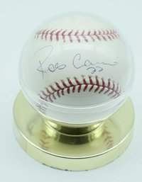 Signed Basesball Memorabilia, Robinson Cano Signed Baseball In Case