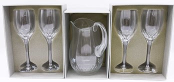 Prelude Orrefors  4 Goblets And 1 Pitcher Set