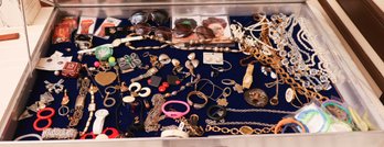 Large Lot Of Vintage Costume Jewelry