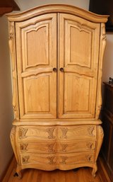 Vintage Wooden Armoire - Please See All Photos - Contents Inside Not Included