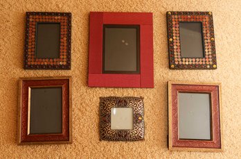 Lot Of Assorted Decorative Picture Frames - 6 Total