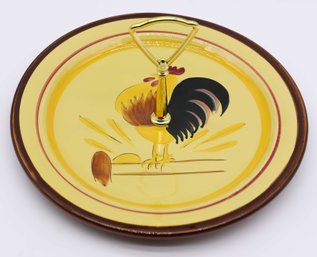 Country Farmhouse Americana Stangl Handpainted Rooster Platter Plate