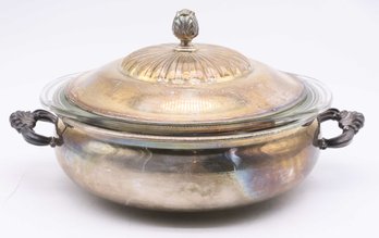 Vintage Elegant B. Rogers Silver Co. Casserole Serving Dish With Lid 1543