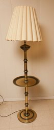 Vintage Brass Floor Table Lamp - Tested