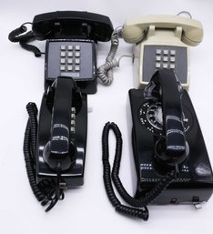 Vintage Lot Of 4 Telephones, AT&T Rotary Dial Telephone, Western Electric, Bell System Property