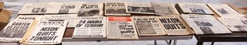 Large Lot Of Assorted Vintage Newspapers - Please See All Photos