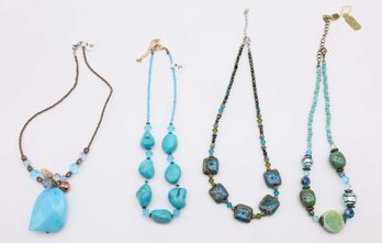 Charming Turquoise Necklaces - 4 Total