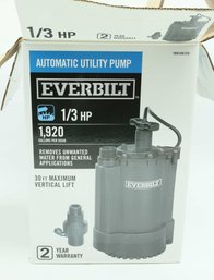 Everbilt 1/3HP Automatic Utility Pump