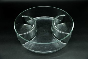 Vintage Chip N Dip Glass Dish