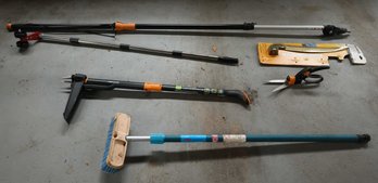 Fiskars Gardening Tools/equipment, Hydra Soar W/ Brush Attached, Tree Pruner, Garden Shears, And More