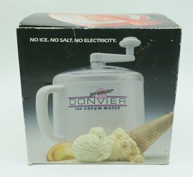 Donvier Premier Ice Cream Maker, 1 Quart - In Original Box - Rare