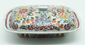 Vintage Polish Butter Dish W/ Lid - Rare - Please See All Photos