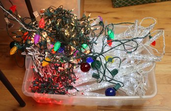 Lot Of Vintage Assorted Christmas Lights - All Tested