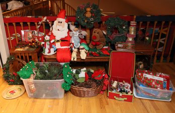 Large Lot Of Assorted Christmas Decorations - Please See All Photos