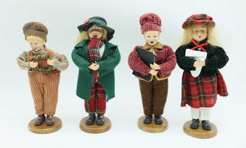 Vintage German Christmas Carolers - Lot Of 4