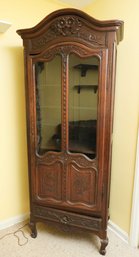 19th Century Louis XV Style Armoire - Working Lock And Light