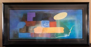 Large Abstract Framed Art, Signed
