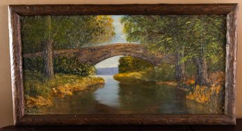 Mid Century Vintage Framed And Signed Oil Painting By Robert Bianco