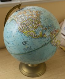 National Geographic Globe, Produced By The Cartographic Division, Large