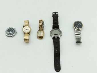 Lot Of 5 Vintage Wrist Watches - See All Photos